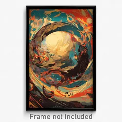 Art Poster - Circular Kame (Psychedelic Trippy Weird 11x17 Print)