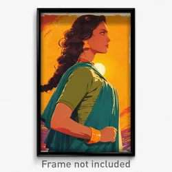 Bollywood Movie Poster - Woman Feeling Self Understanding, Lively Wristband