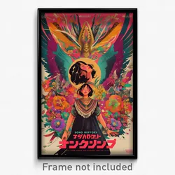 Mexican Movie Poster - Woman Feeling Determined, Quirky Asymmetrical Wings