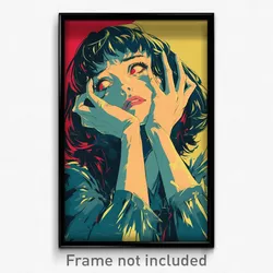 French Movie Poster - Woman Feeling Contempt, Fluffy Torn Sleeves (Art Print)
