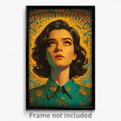 Russian Movie Poster - Woman Feeling Rattled, Cute Collared Shirt (Art Print)