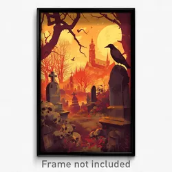 German Movie Poster - Classic Graveyard (Germany Retro Film Art Print)