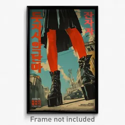 Korean Movie Poster - Woman Feeling Self Respecting, Unkempt Red Socks (Print)