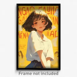 Vietnamese Movie Poster - Girl Feeling Uncertainty, Oddball White Cardigan