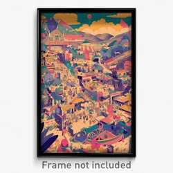 Mexican Movie Poster - Silly Shantytown (Mexico Retro Film Art Print)