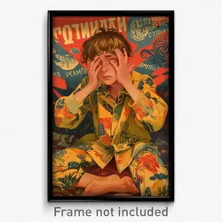 Russian Movie Poster - Boy Feeling Dislike, Studious Nightgown (Art Print)