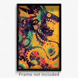 Spanish Movie Poster - Haunting Gulf (Spain Psychedelic Art Retro Film Print)
