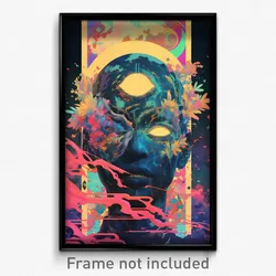 Movie Art Poster - Pure Mirror (Psychedelic Trippy Retro Cartoon Film Print)