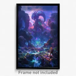 Art Poster - Natural Lair (Psychedelic Trippy Weird 11x17 Print)