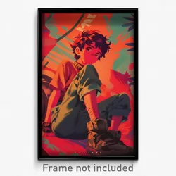 Spanish Movie Poster - Boy Feeling Dazed, Wild Anime Clothes (Spain Art Print)