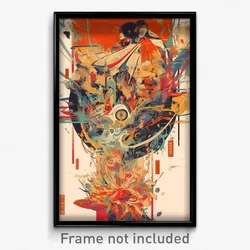 Chinese Movie Poster - Bold Yard (China Psychedelic Trippy Art Retro Film Print)
