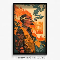 Indonesian Movie Poster - Man Feeling Apathy, Pricey Orange Vest (Art Print)