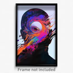 Art Poster - Dreary Aperture (Psychedelic Trippy Weird 11x17 Cartoon Print)