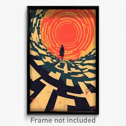Greek Movie Poster - Round Thoroughfare (Greece Retro Film Art Print)
