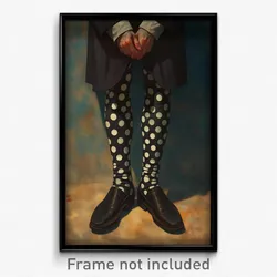 Art Poster - Man Feeling Tolerance Wearing Glossy Polka Dot Legwear (Print)