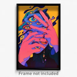 Art Poster - Infinite Scar (Psychedelic Trippy Weird 11x17 Cartoon Print)