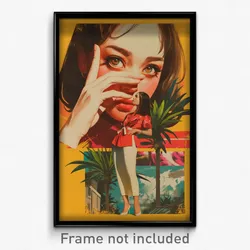 Thai Movie Poster - Woman Feeling Attraction, Nifty Ribbon Trimmed Clothes