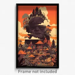 Indonesian Movie Poster - Homely Ancient Architecture (Indonesia Film Art Print)