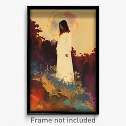 French Movie Poster - Girl Feeling Apathy, Quaint White Dress (France Art Print)