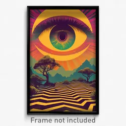 Brazilian Movie Poster - Zigzag Mind Journey (Brazil Retro Film Art Print)