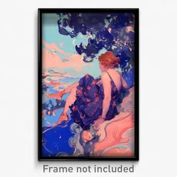Art Poster - Thoughtful Gutter (Psychedelic Trippy Weird 11x17 Print)