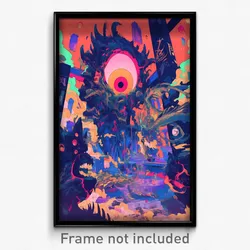Art Poster - Noteworthy Rookery (Psychedelic Trippy Weird 11x17 Cartoon Print)