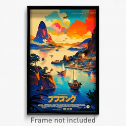 French Movie Poster - Zealous Land (France Psychedelic Art Retro Film Print)