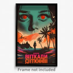 Russian Movie Poster - Dirty Shore (Russia Psychedelic Art Retro Film Print)
