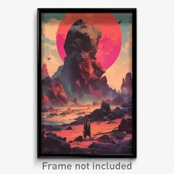 Vietnamese Movie Poster - Dry Lava Fields (Vietnam Retro Film Art Print)