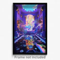 Art Poster - Thunderous Antechamber (Psychedelic Trippy Weird 11x17 Print)