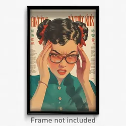 Vietnamese Movie Poster - Woman Feeling Fury, Glass Ear Ribbon (Art Print)