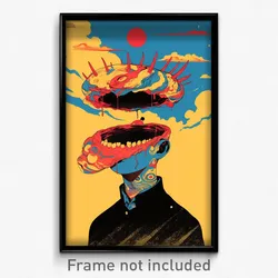 Brazilian Movie Poster - Boy Feeling Glumness, Well Groomed Animal Hat (Print)