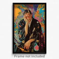 Chinese Movie Poster - Man Feeling Troubled, Outrageous Black Robe (Art Print)