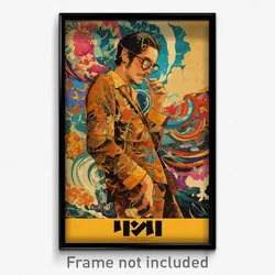 Indonesian Movie Poster - Man Feeling Indifference, Zany Living Clothes (Print)