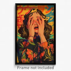 Spanish Movie Poster - Girl Feeling Rattled, Famous Clothing Aside (Art Print)