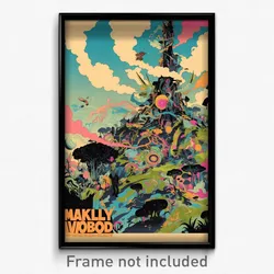 Icelandic Movie Poster - Worldly Landing (Iceland Retro Film Art Print)