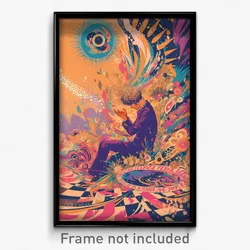 Bollywood Movie Poster - Whimsical Den (India Retro Hindi Film Art Print)