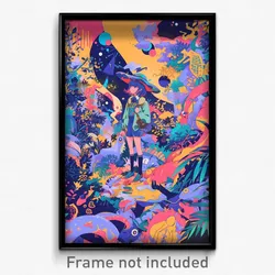 Art Poster - Nautical Country (Psychedelic Trippy Weird 11x17 Print)
