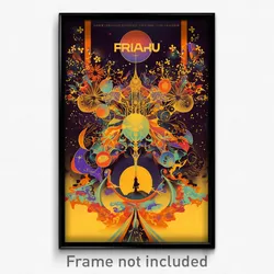 French Movie Poster - Round Inlet (France Psychedelic Art Retro Film Print)