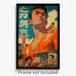 Thai Movie Poster - Man Feeling Resentment, Agile Orange Leotard (Art Print)