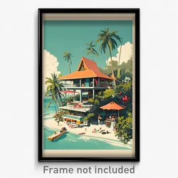 Indonesian Movie Poster - Spectacular American Architecture (Film Art Print)