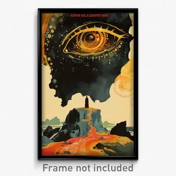 Icelandic Movie Poster - Modest Route (Iceland Psychedelic Art Retro Film Print)