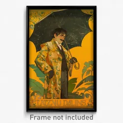 Brazilian Movie Poster - Man Feeling Infuriated, Outstanding Lace (Art Print)