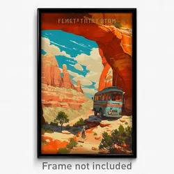 Russian Movie Poster - Spectacular Canyon (Russia Retro Film Art Print)