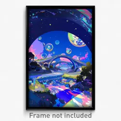 Art Poster - Polished Granary (Psychedelic Trippy Weird 11x17 Print)