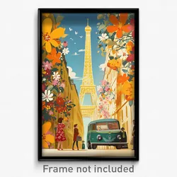 French Movie Poster - Dizzying Paris (France Psychedelic Art Retro Film Print)