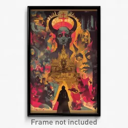 Spanish Movie Poster - Antique Parish (Spain Psychedelic Art Retro Film Print)
