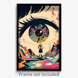 German Movie Poster - Girl Feeling Delighted, Oddball Black Wristband (Print)