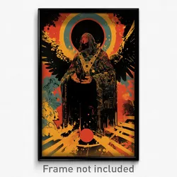 Greek Movie Poster - Coarse Throne (Greece Psychedelic Art Retro Film Print)