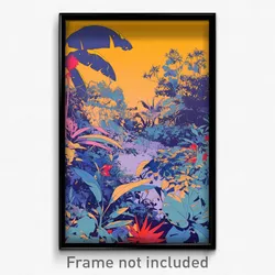 Greek Movie Poster - Peaceful Bush (Greece Psychedelic Art Retro Film Print)
